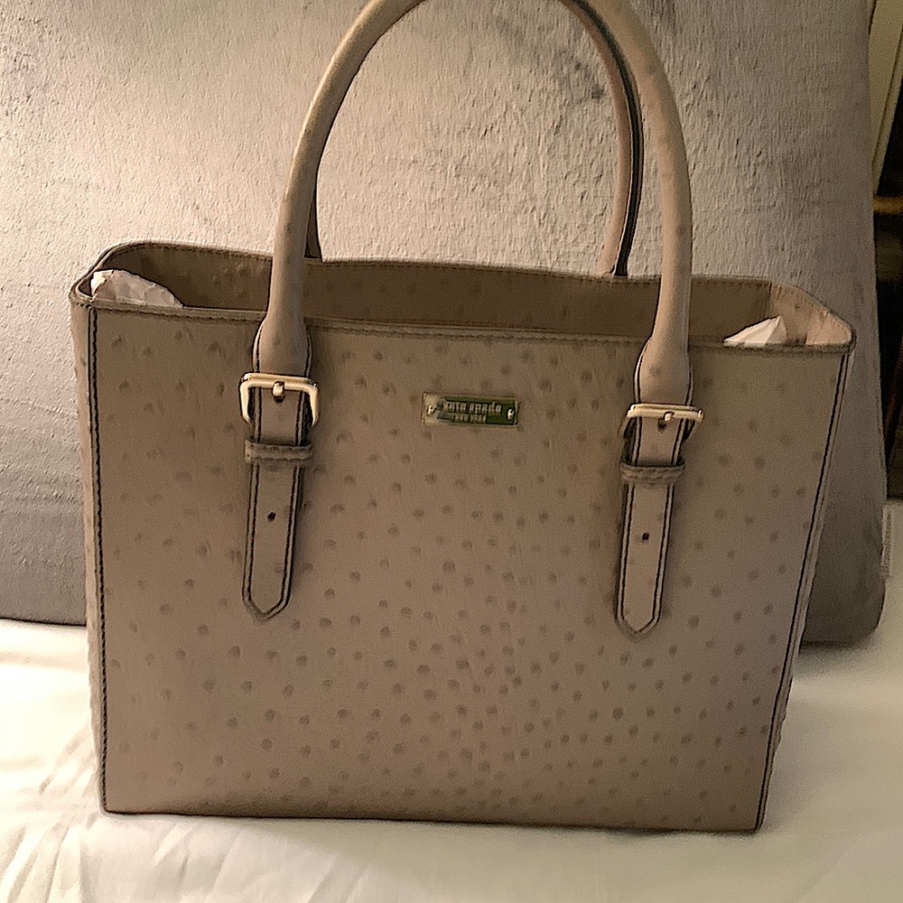 Kate Spade Portola Valley Quinn ostrich leather purse